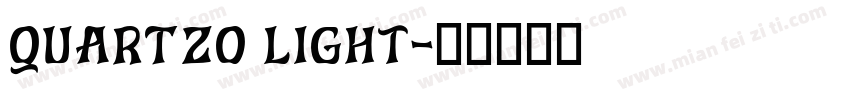 QUARTZO Light字体转换